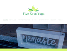 Tablet Screenshot of 5keysyoga.com